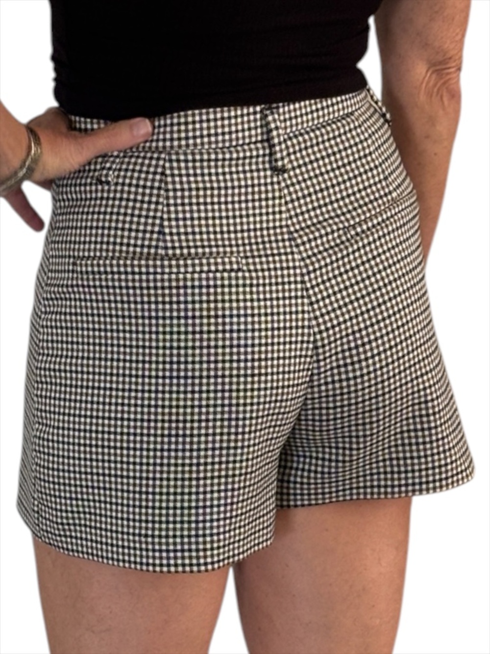 Zara Mini Check High Waisted Skort Size XS - Picture 3 of 11